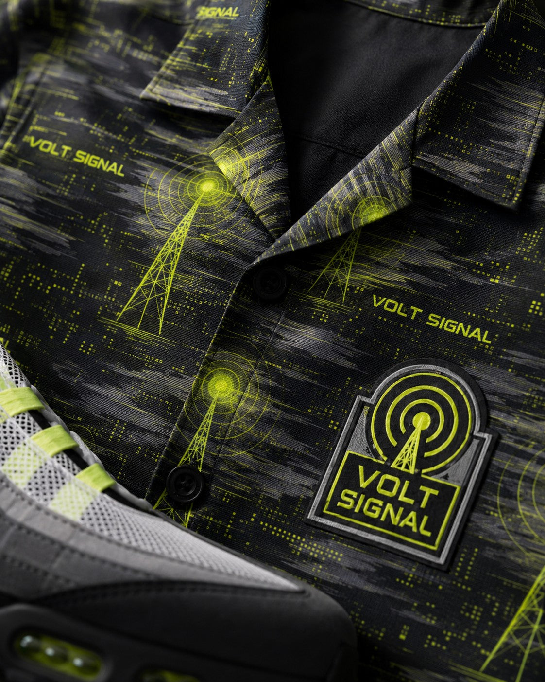 Neon/Grey Hawaiian Shirt, lifestyle 2