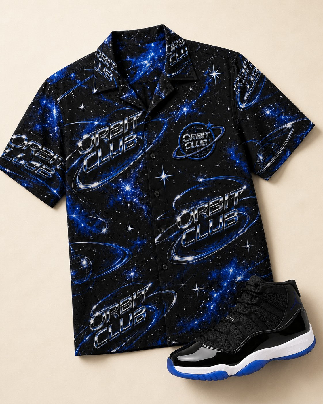 Black/Blue Hawaiian Shirt, lifestyle 3