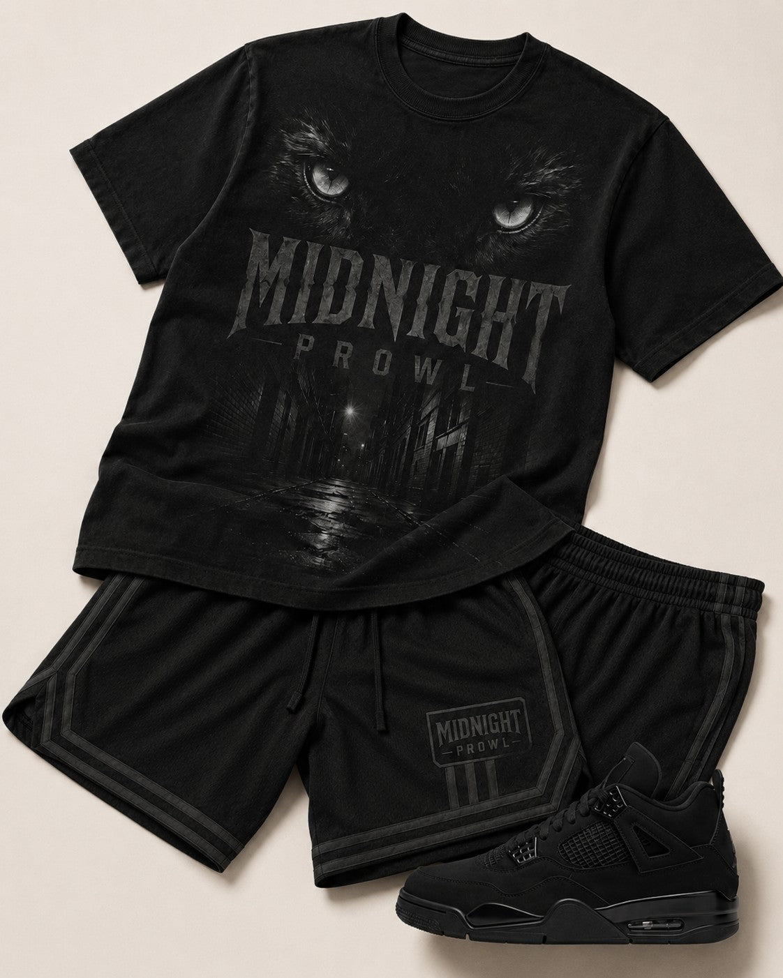 Black/Charcoal Short Set, lifestyle 3
