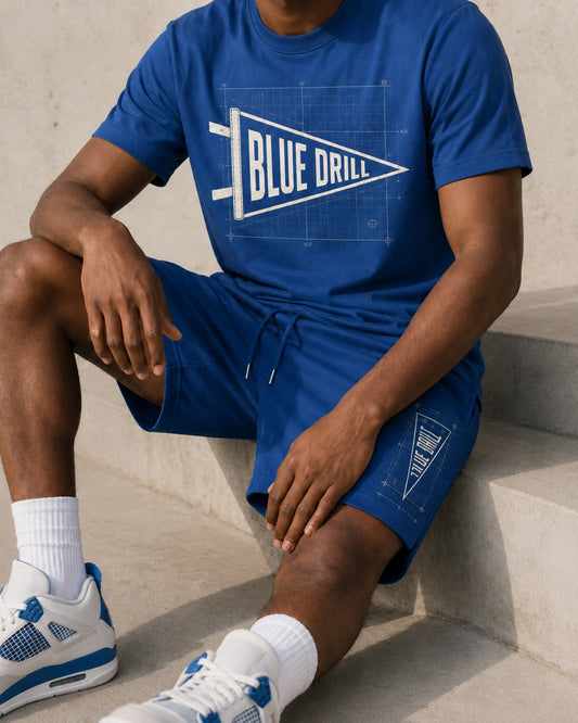 Blue/White Short Set, lifestyle 1