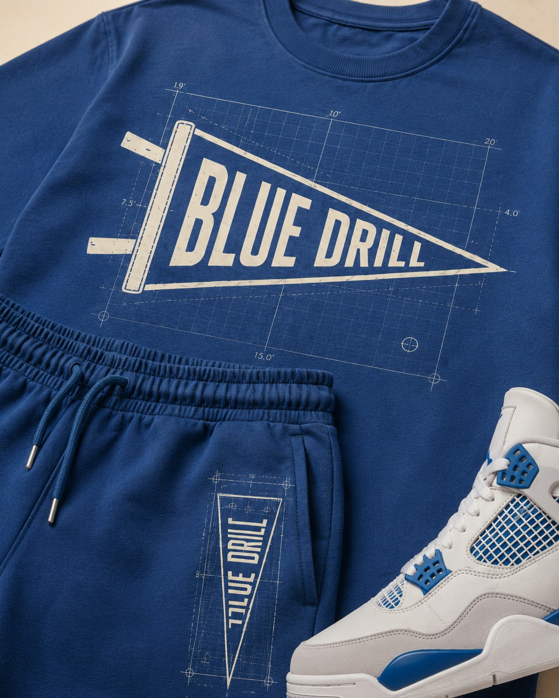 Blue/White Short Set, lifestyle 2