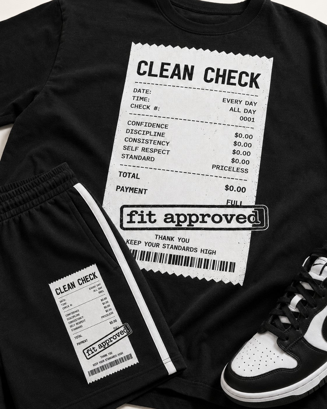 Black/White Short Set, lifestyle 2