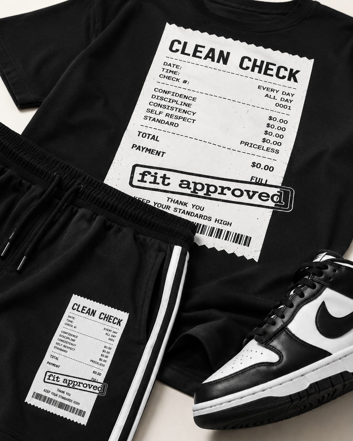 Black/White Short Set, lifestyle 4