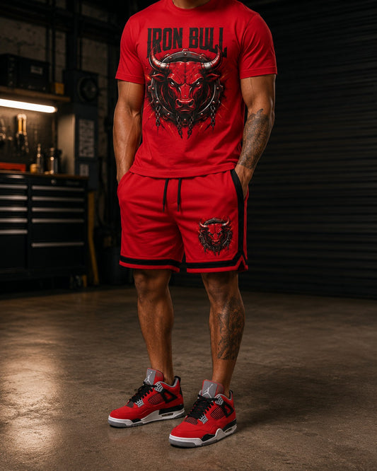Red/Black Short Set, lifestyle 1