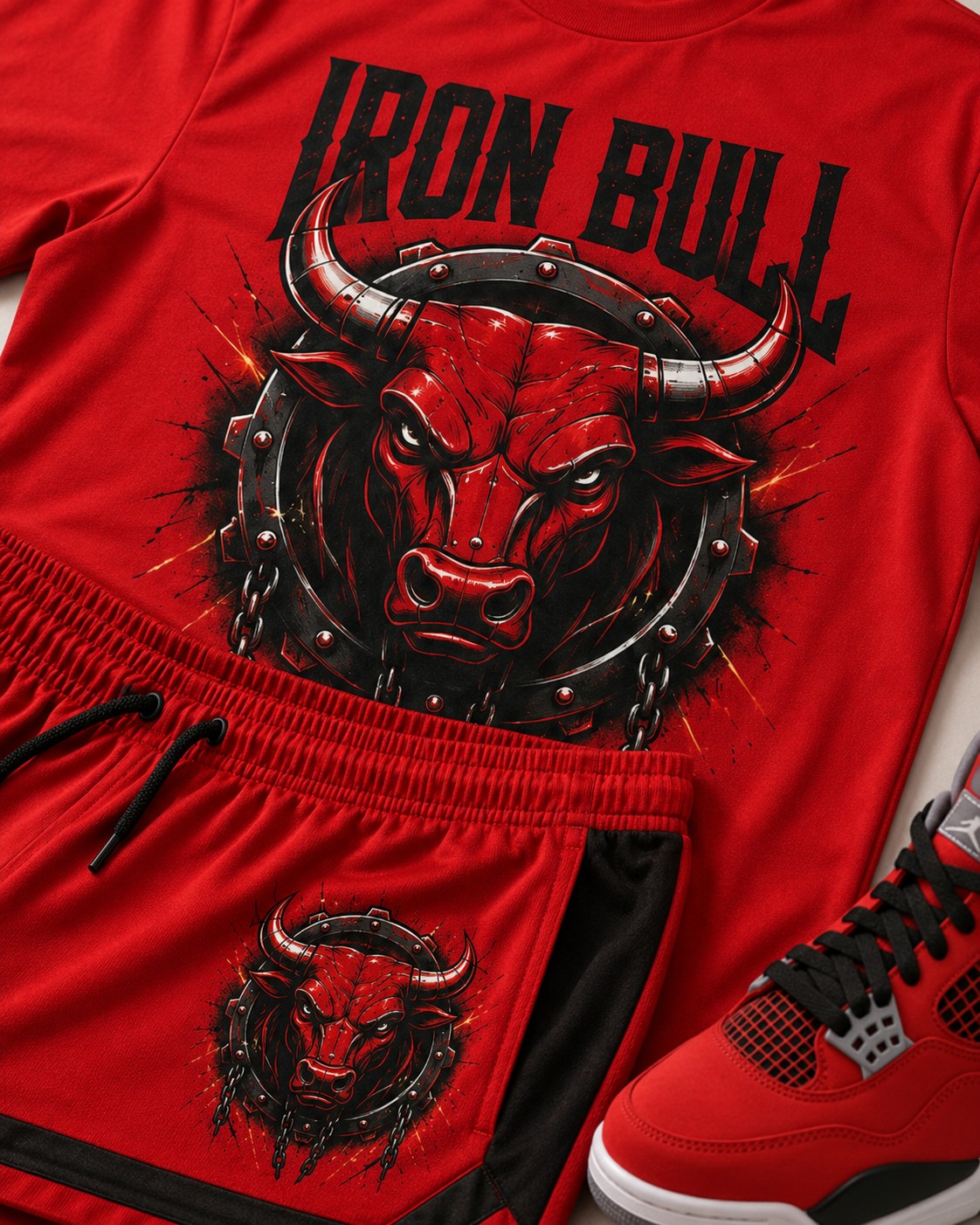 Red/Black Short Set, lifestyle 2