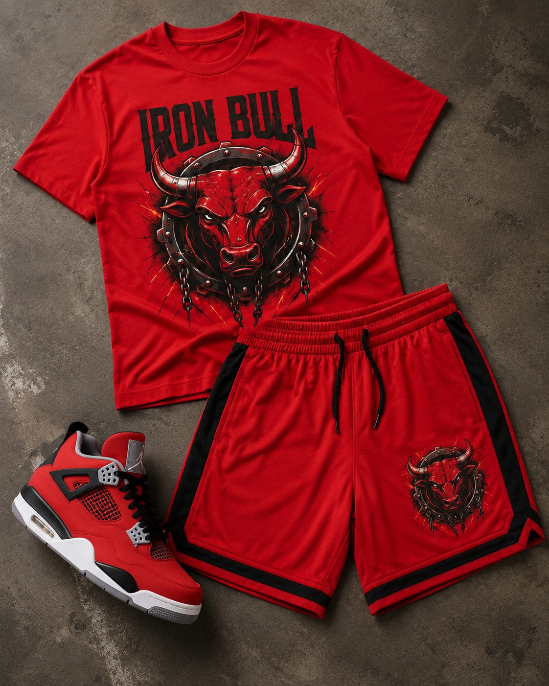 Red/Black Short Set, lifestyle 3