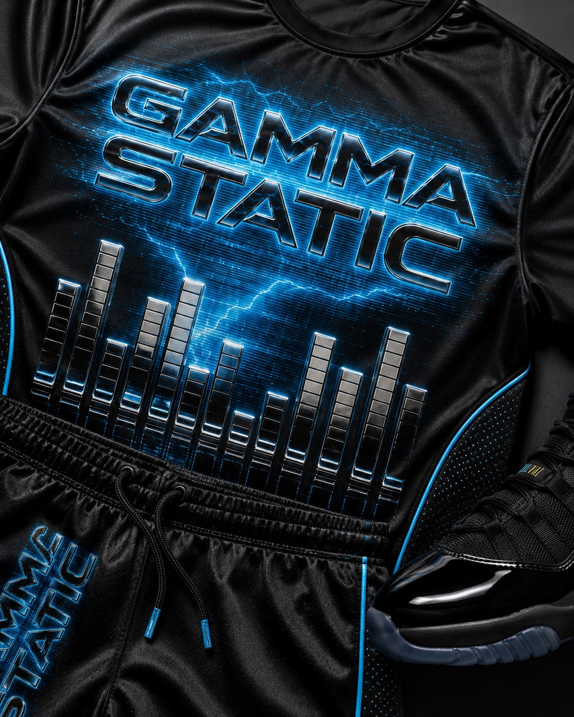 Black/Blue Short Set, lifestyle 2