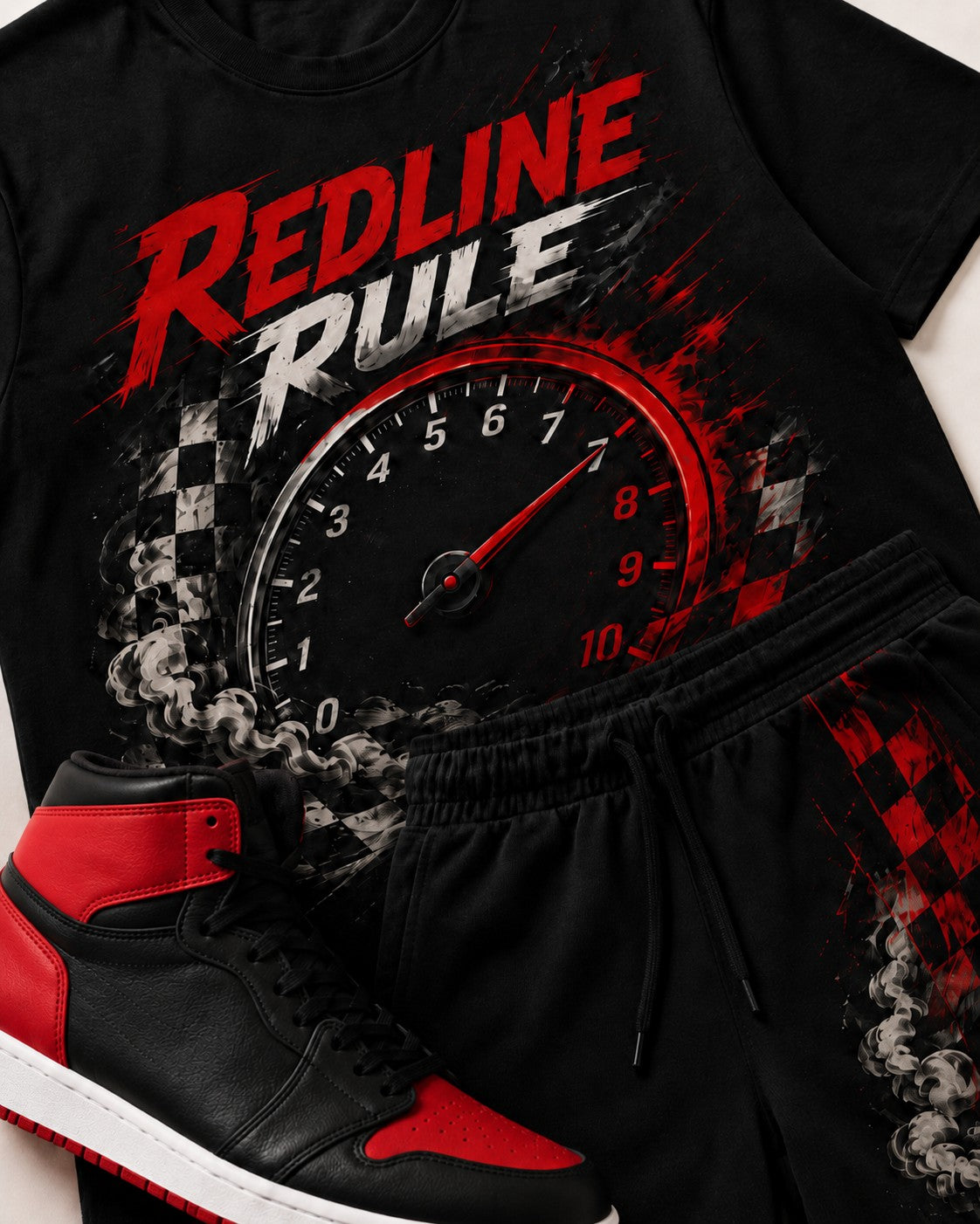 Red/Black Short Set, lifestyle 4