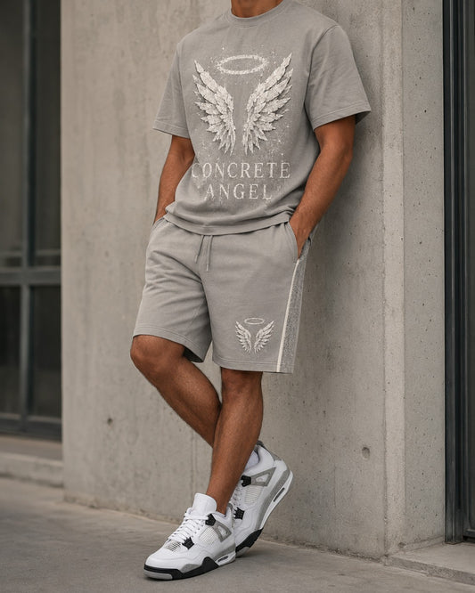White/Grey Short Set, lifestyle 1