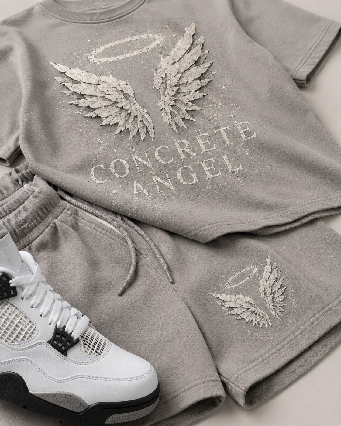 White/Grey Short Set, lifestyle 2