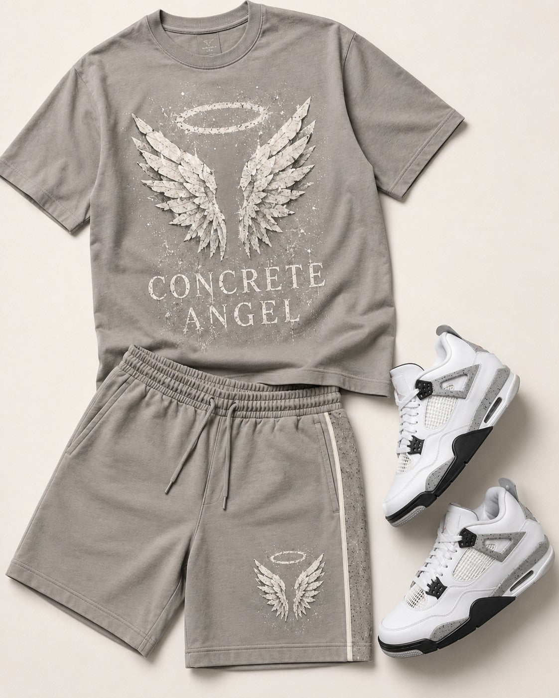 White/Grey Short Set, lifestyle 3