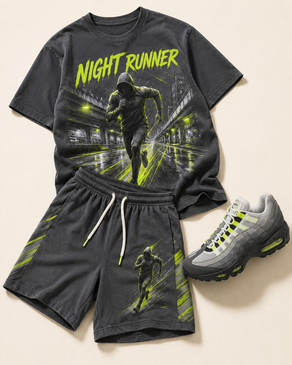 Neon/Grey Short Set, lifestyle 3