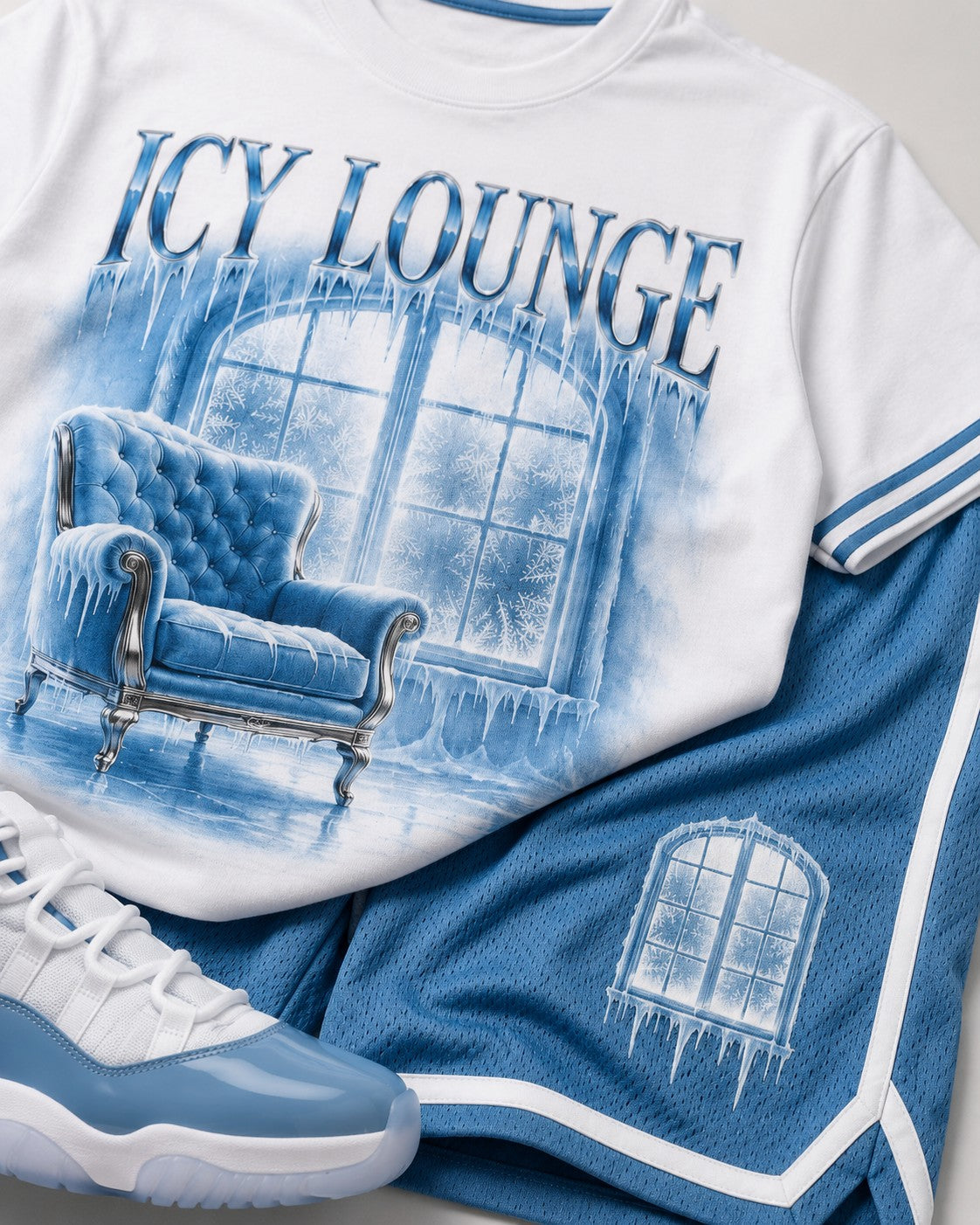 Blue/White Short Set, lifestyle 2
