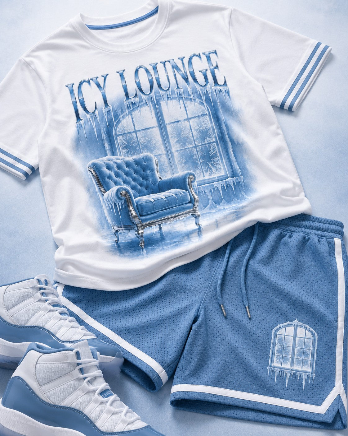 Blue/White Short Set, lifestyle 4