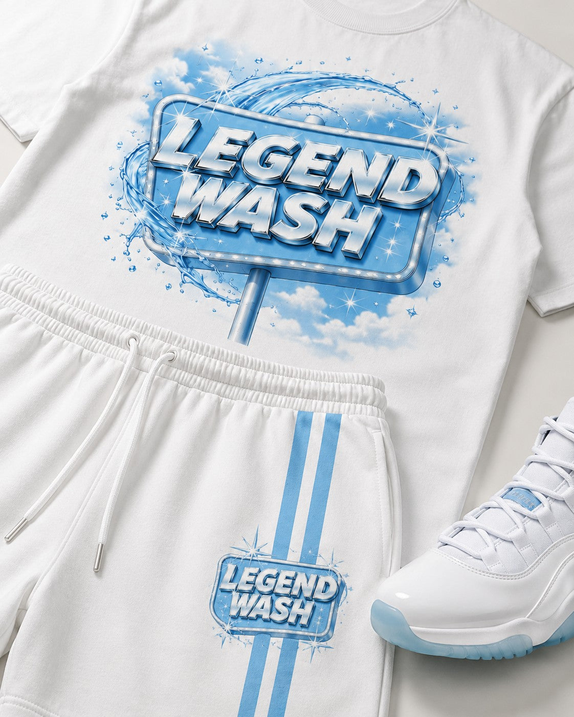Blue/White Short Set, lifestyle 2