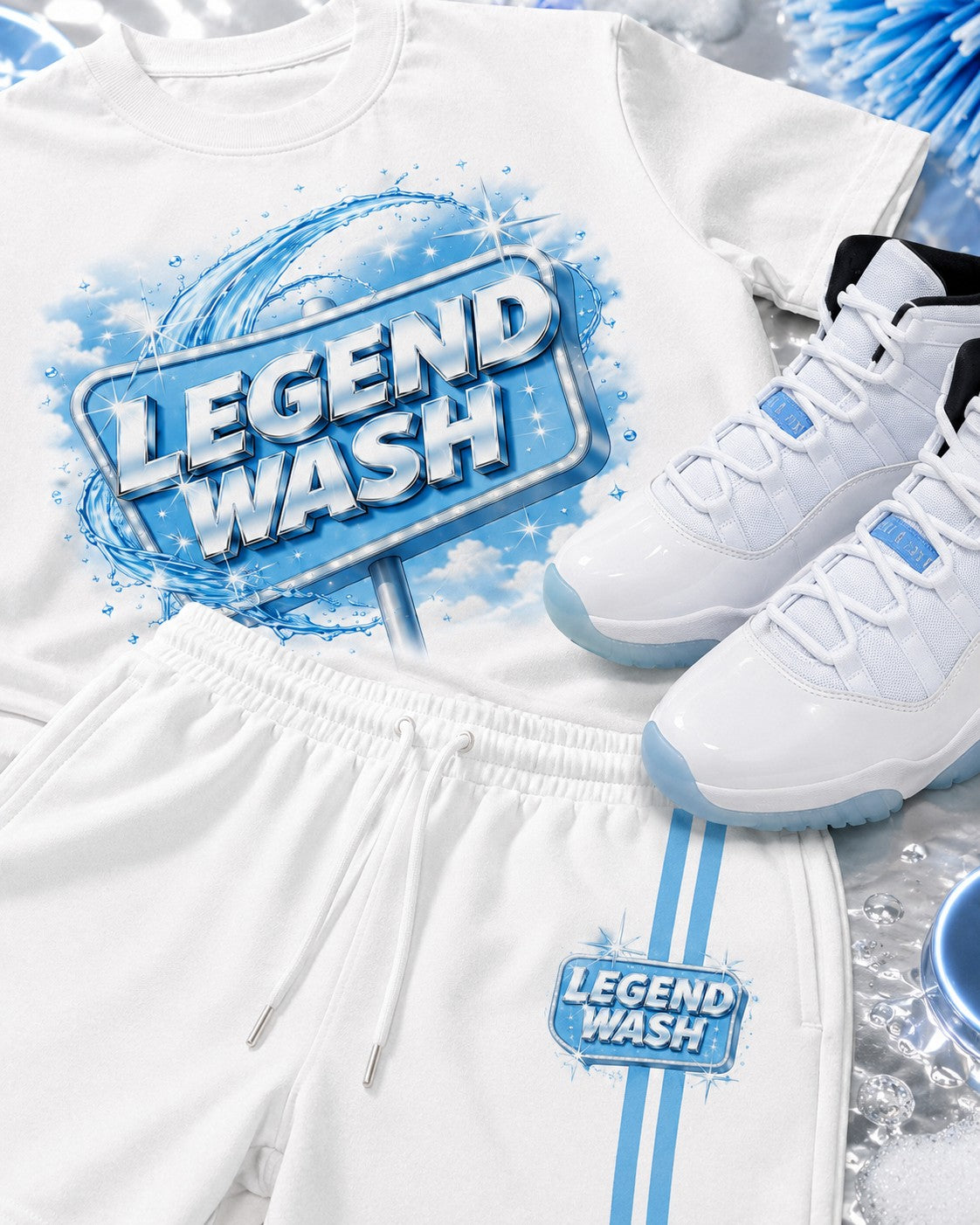 Blue/White Short Set, lifestyle 4