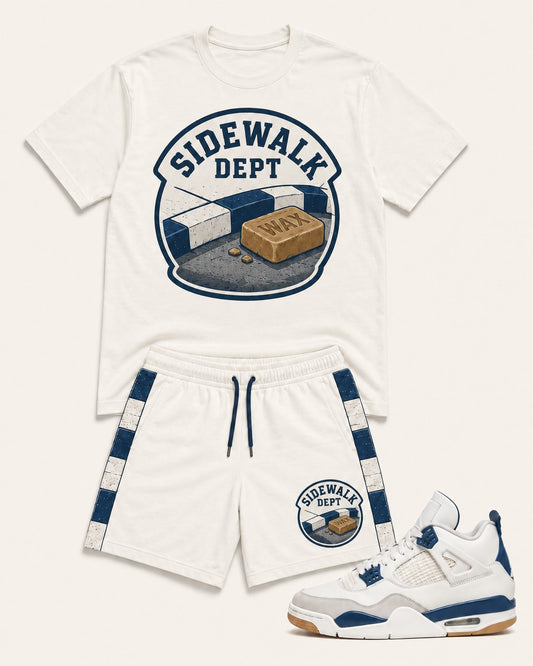 Navy/White Short Set, lifestyle 1