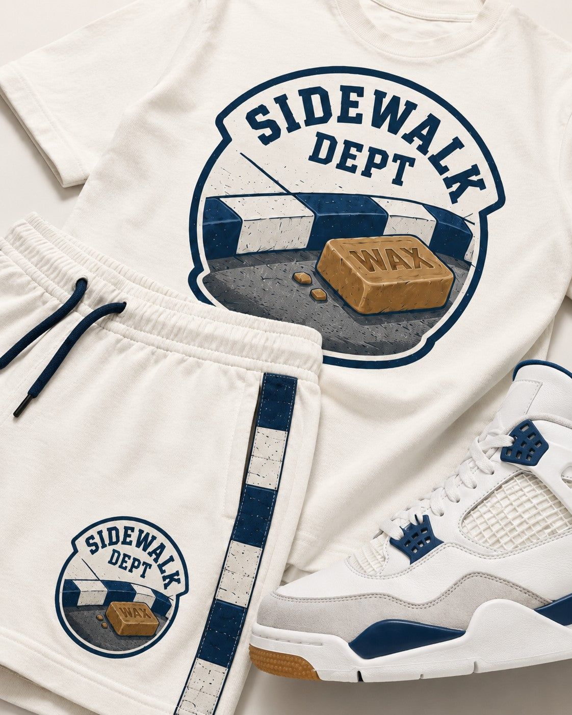 Navy/White Short Set, lifestyle 2