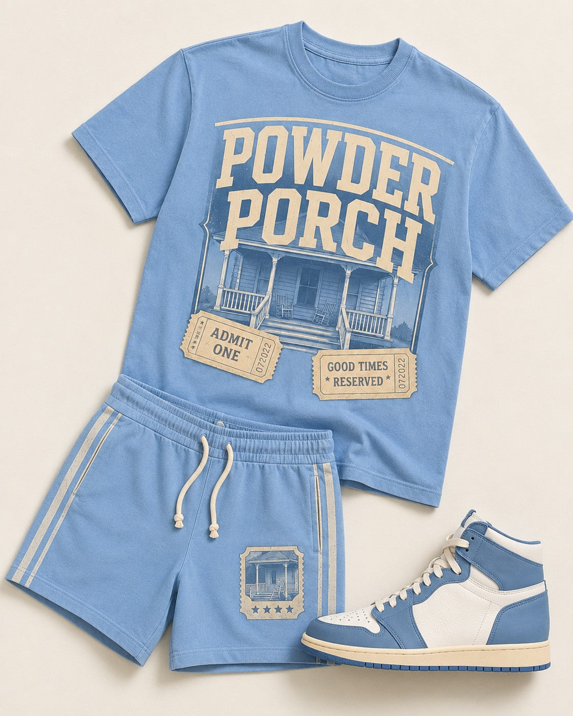 Blue/Sail Short Set, lifestyle 3