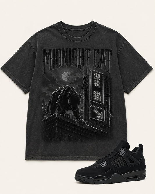 Black/Graphite Graphic Tee, front