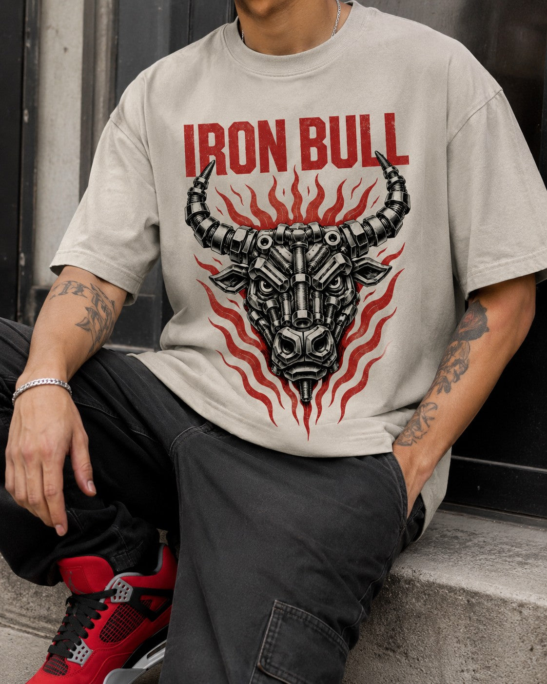 Red/Black Graphic Tee, lifestyle 1