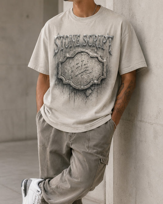 Grey/White Graphic Tee, lifestyle 1
