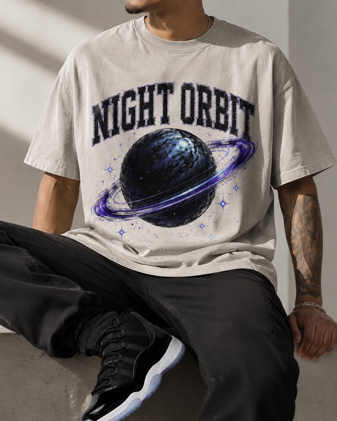 Black/Purple Graphic Tee, lifestyle 1