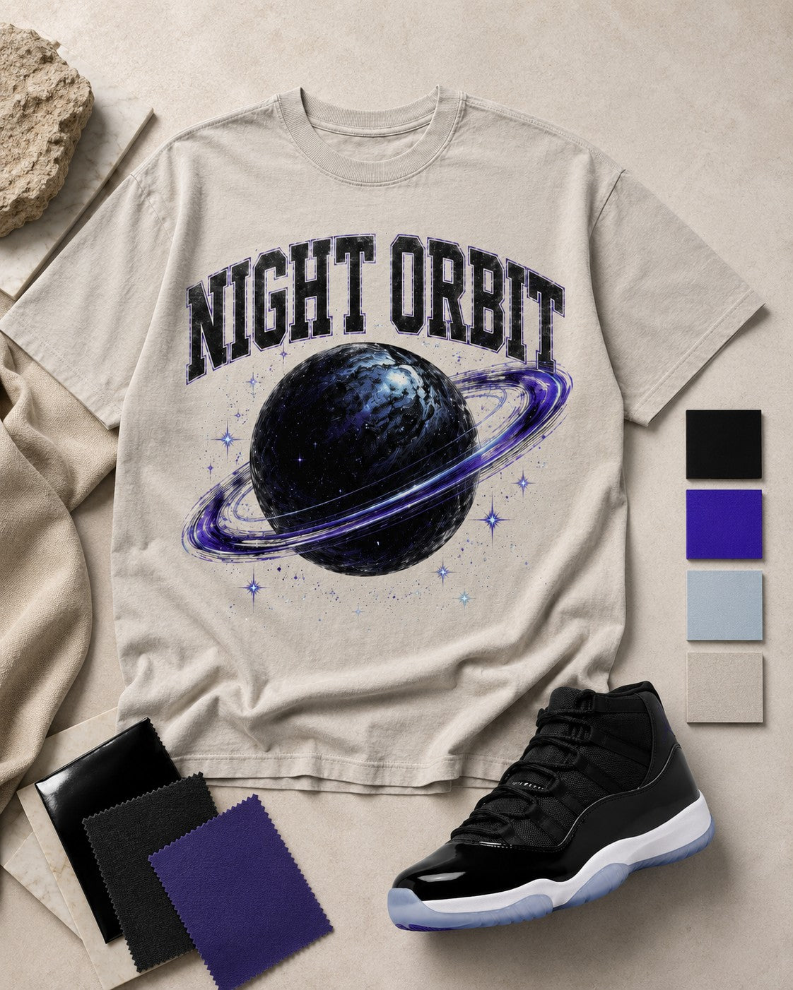 Black/Purple Graphic Tee, lifestyle 3