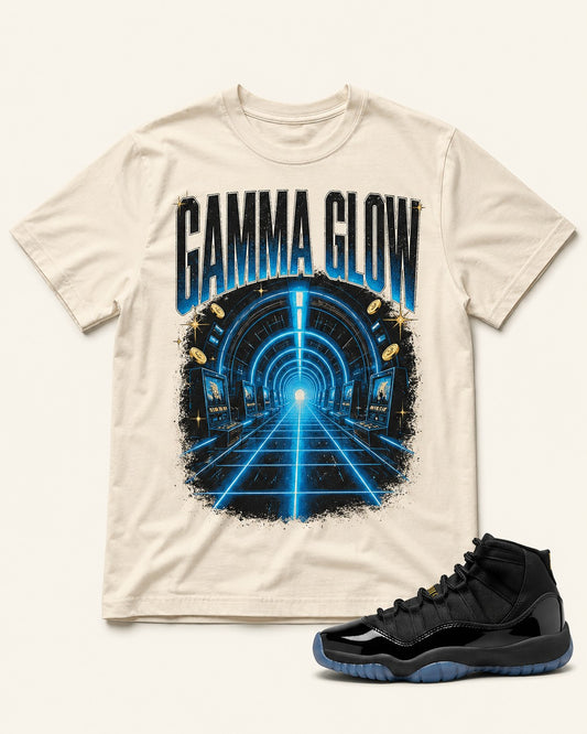 Black/Blue Graphic Tee, front