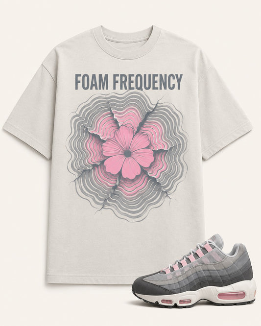 Pink/Grey Graphic Tee, front