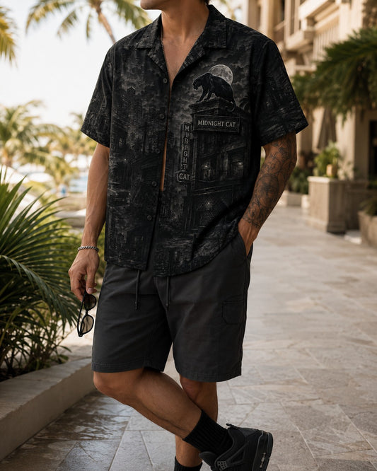 Black/Graphite Hawaiian Shirt, lifestyle 1