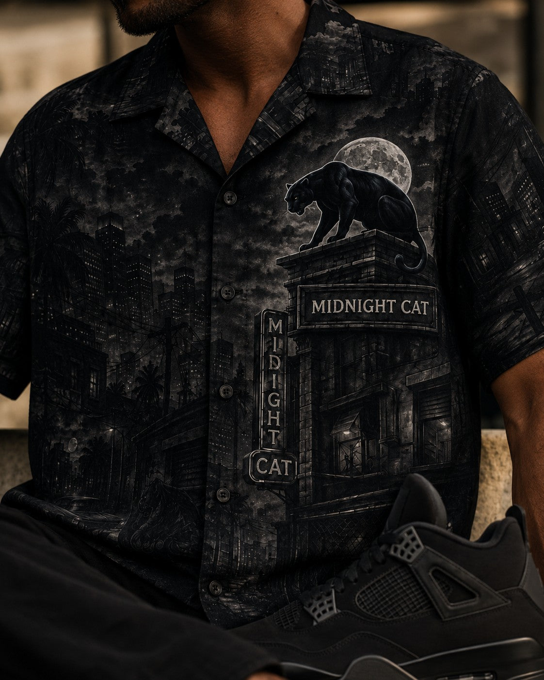 Black/Graphite Hawaiian Shirt, lifestyle 2