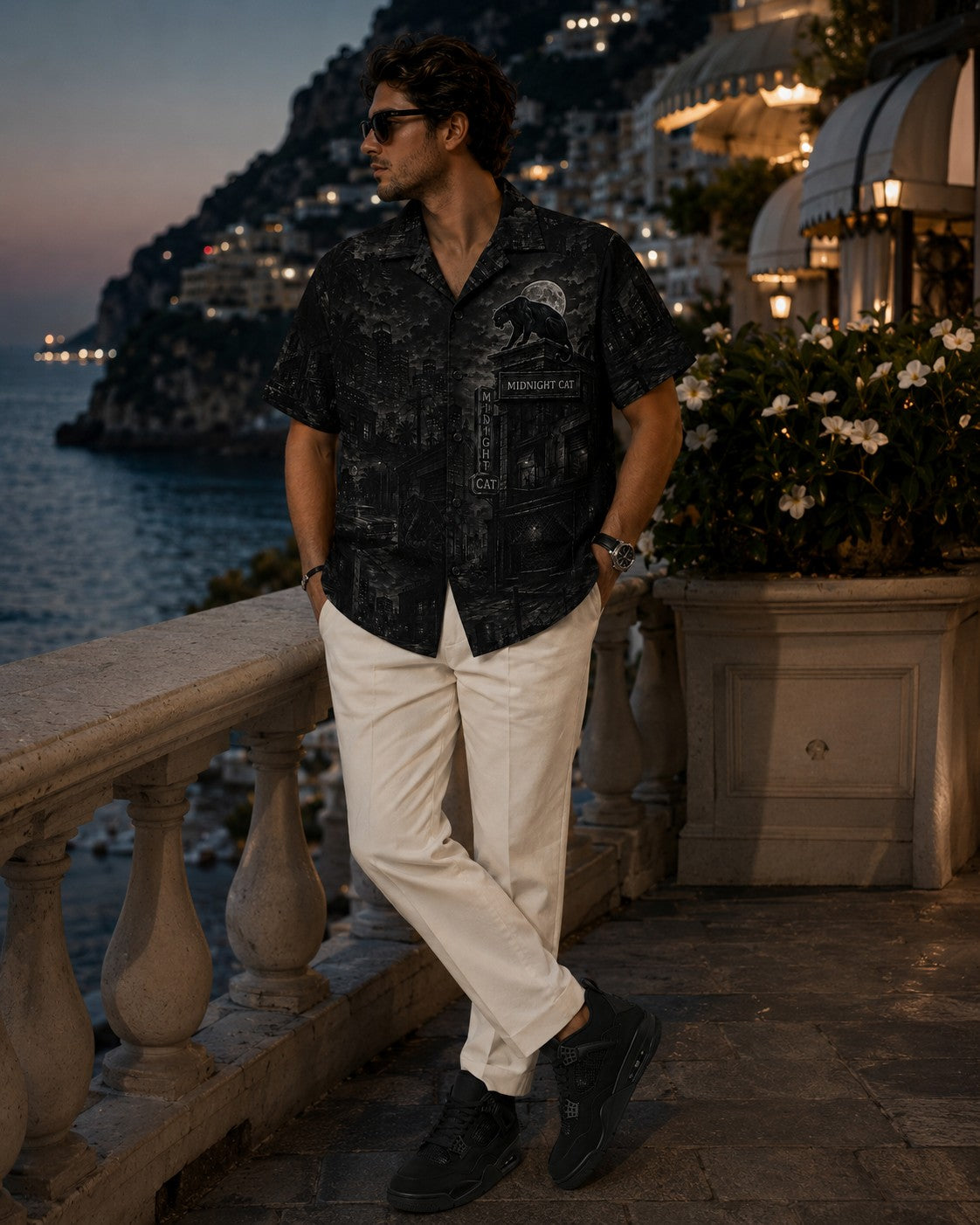 Black/Graphite Hawaiian Shirt, lifestyle 4