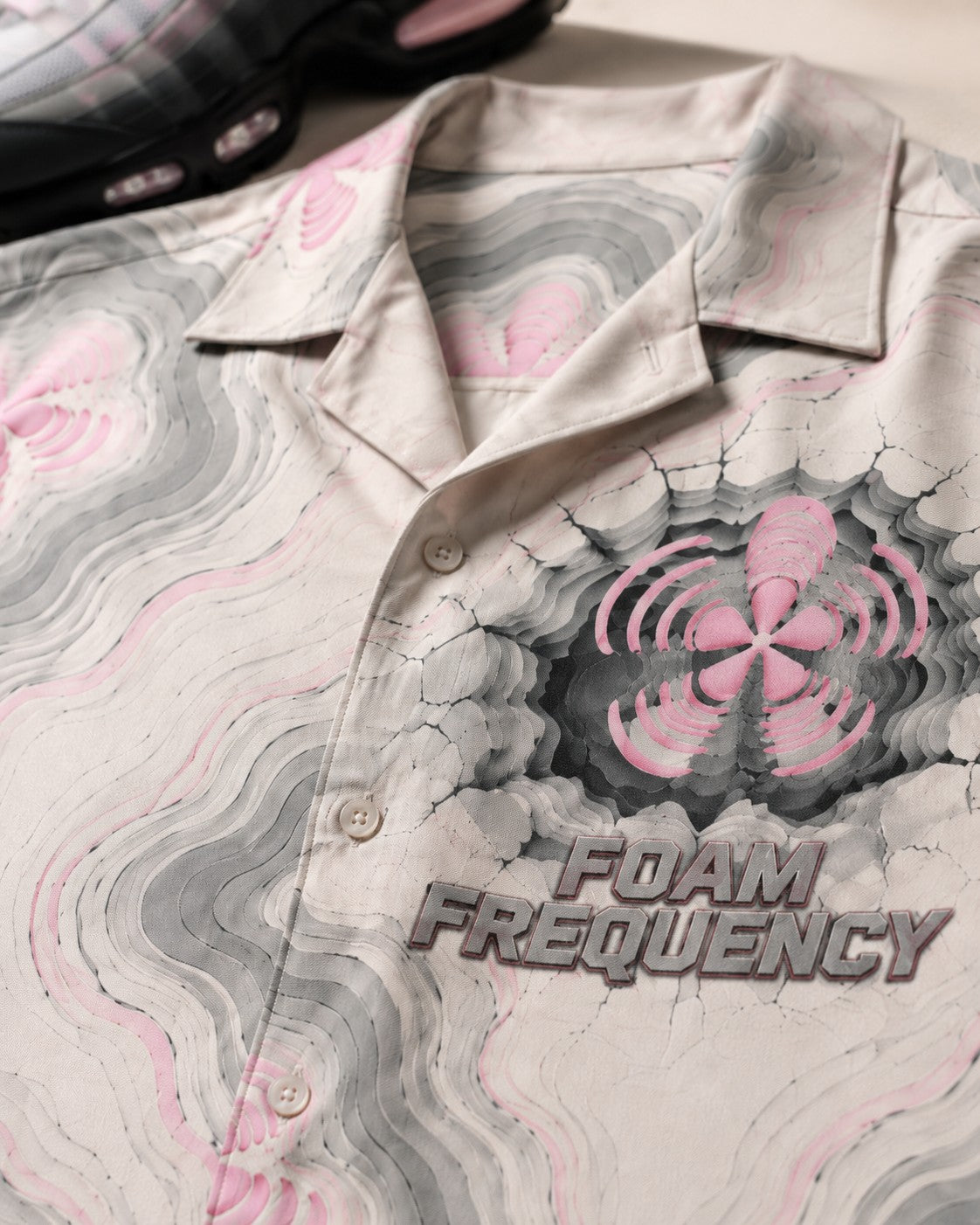 Pink/Grey Hawaiian Shirt, lifestyle 3
