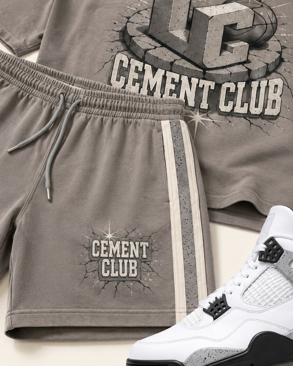 White/Grey Short Set, lifestyle 3