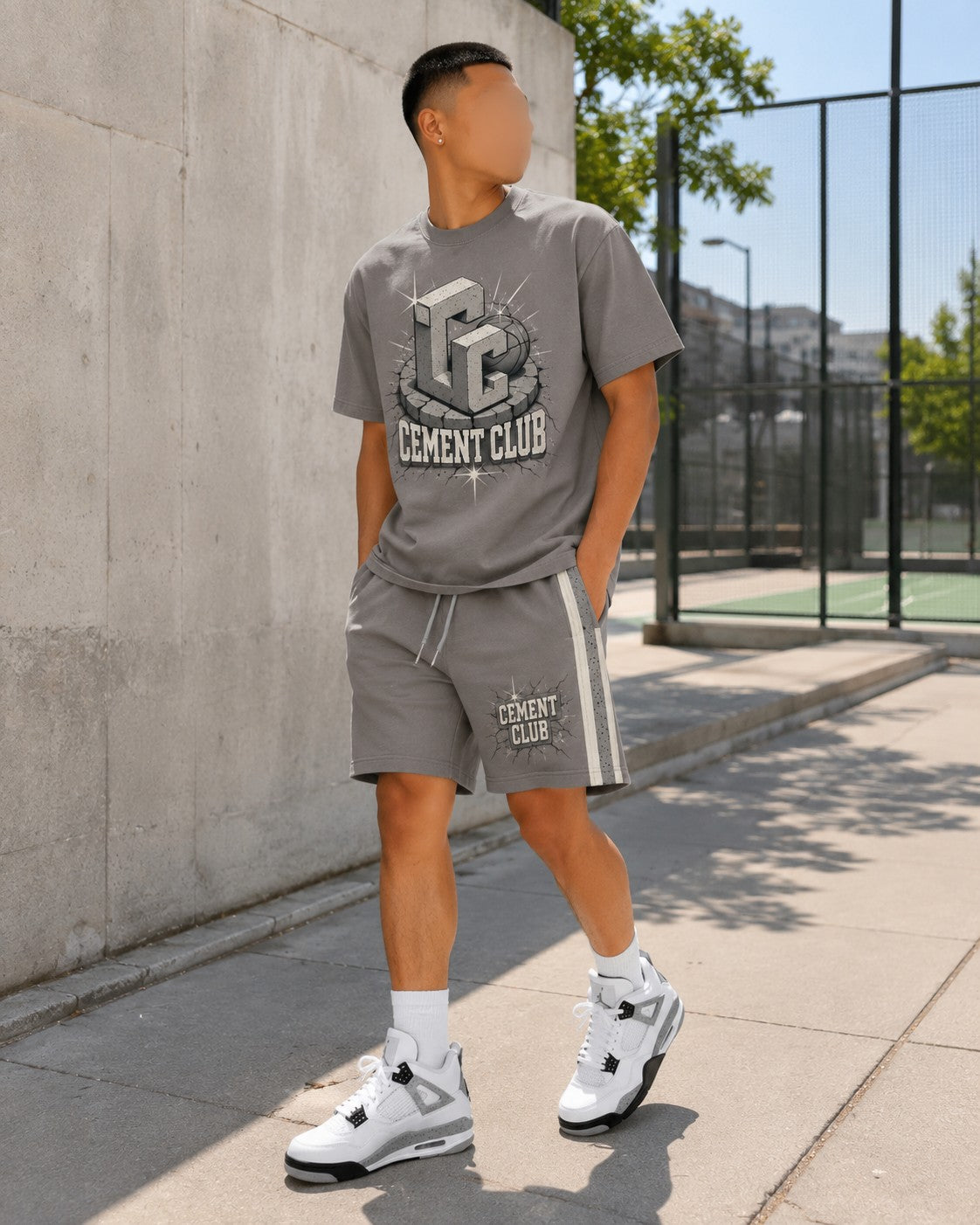 White/Grey Short Set, lifestyle 4