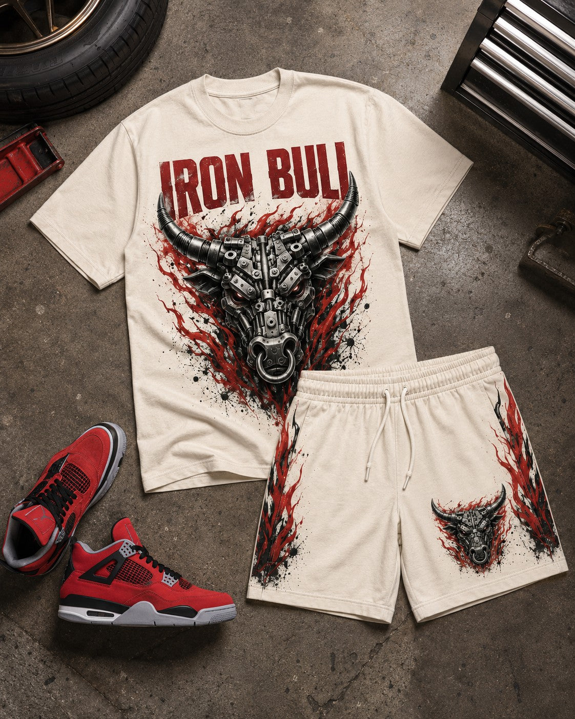 Red/Black Short Set, lifestyle 2