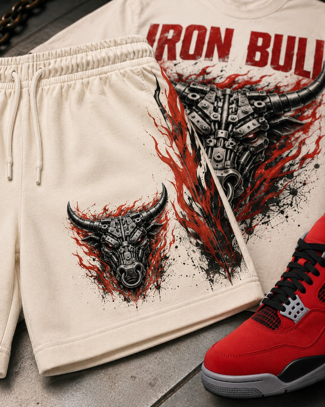 Red/Black Short Set, lifestyle 3