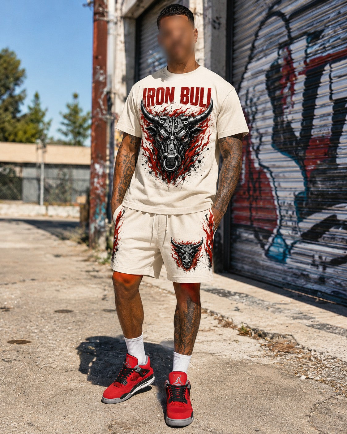 Red/Black Short Set, lifestyle 4