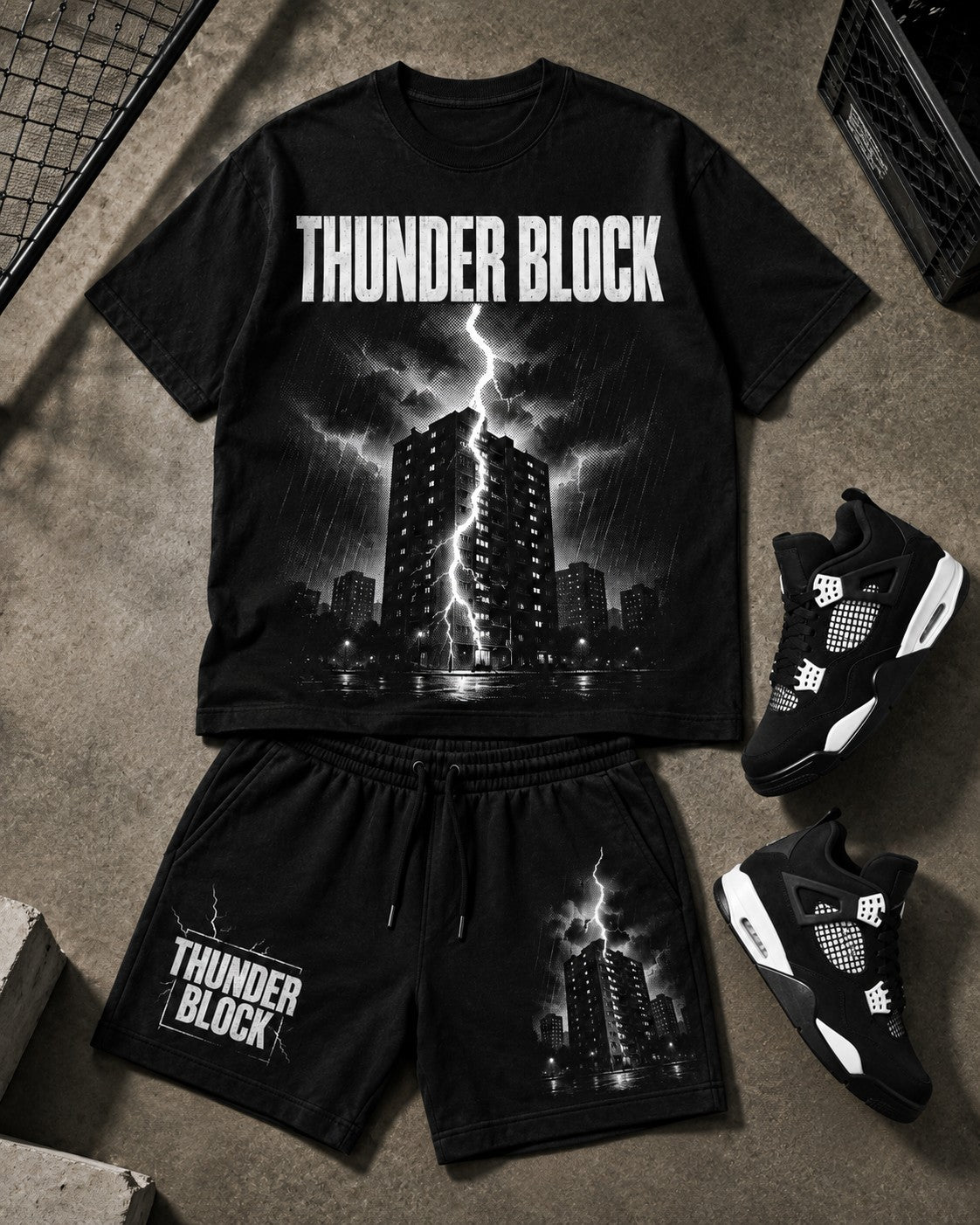 Black/White Short Set, lifestyle 2