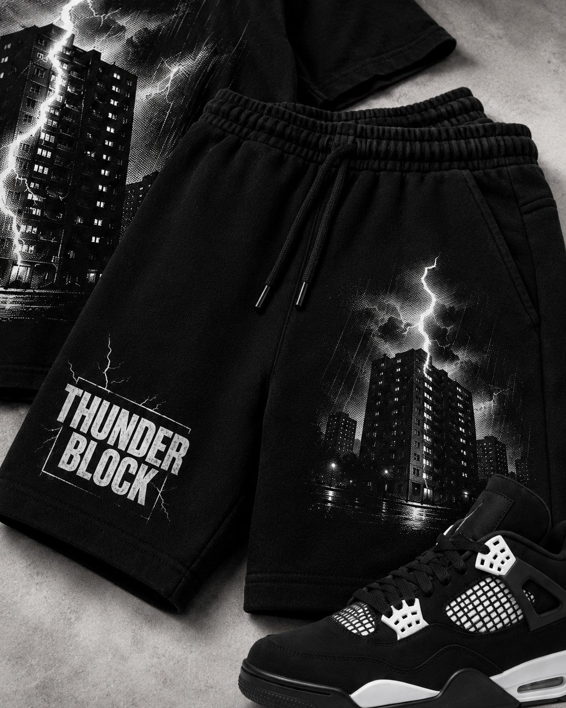 Black/White Short Set, lifestyle 3