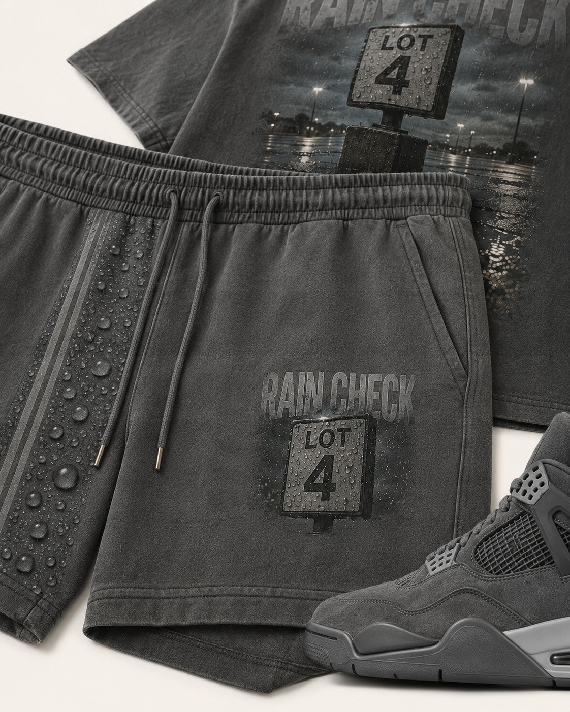 Grey/Black Short Set, lifestyle 3
