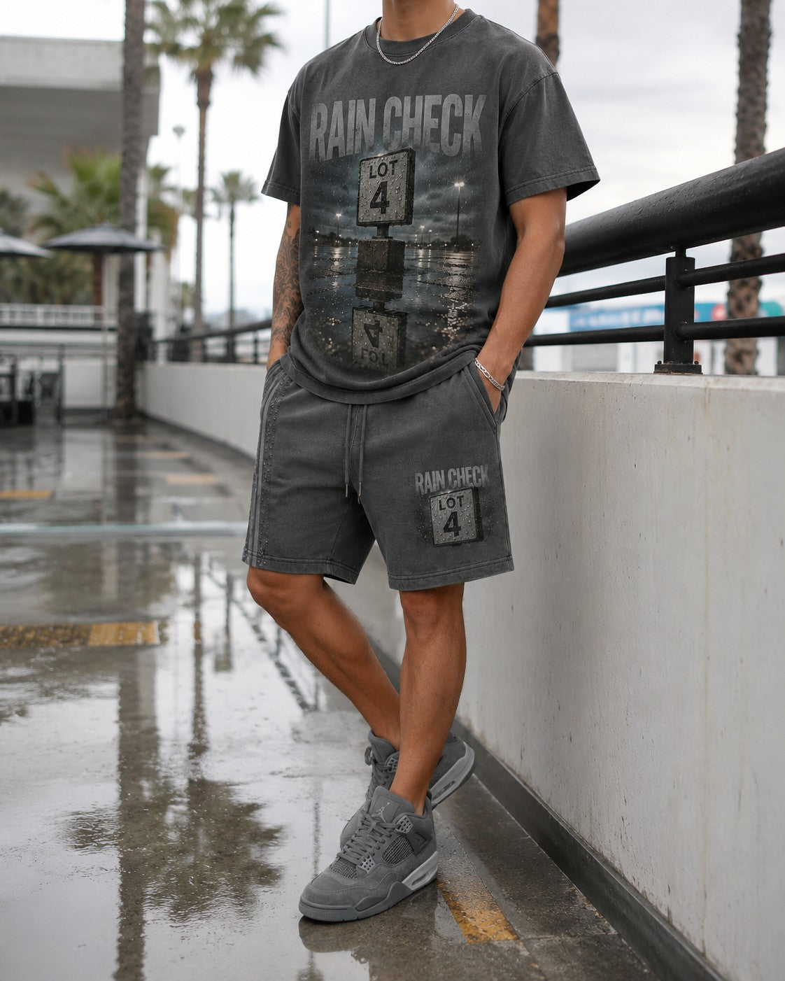 Grey/Black Short Set, lifestyle 4