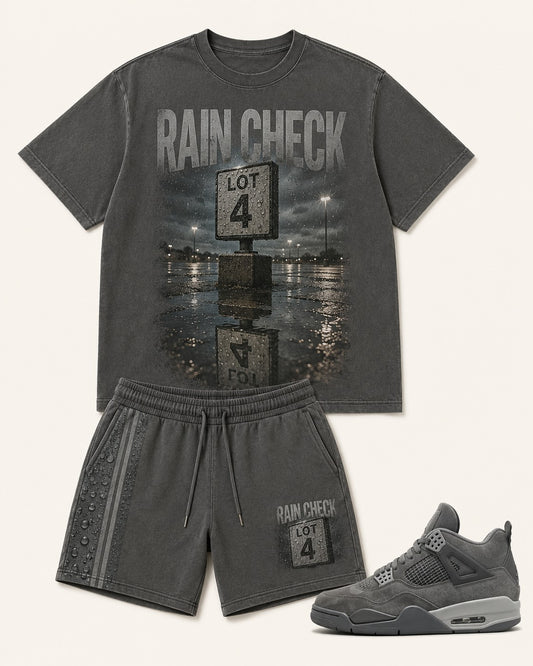 Grey/Black Short Set, front