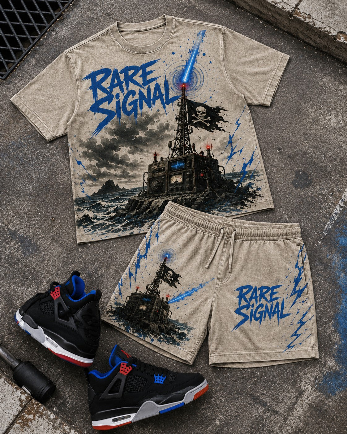 Black/Blue Short Set, lifestyle 2