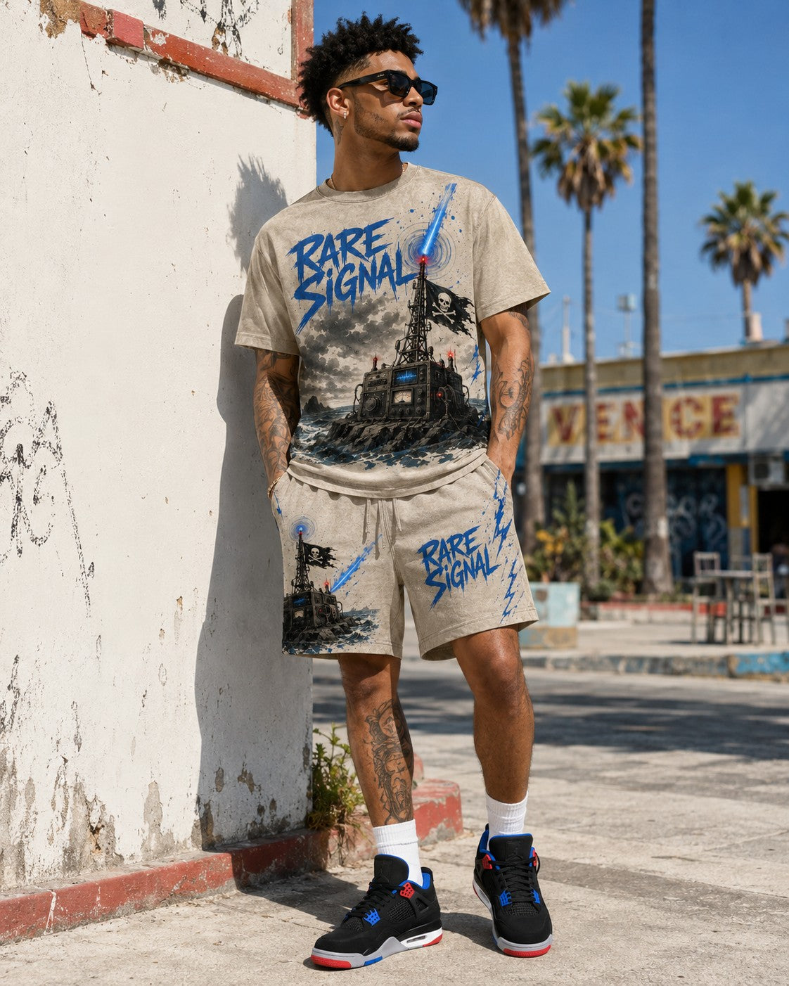 Black/Blue Short Set, lifestyle 4