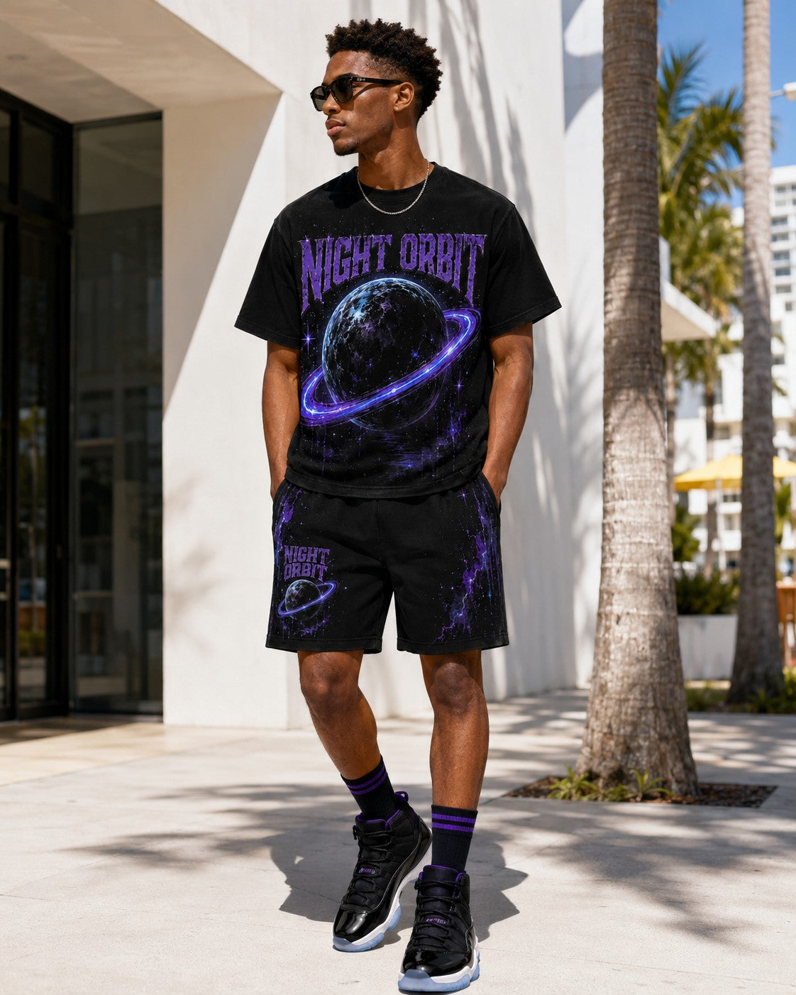 Black/Purple Short Set, lifestyle 4
