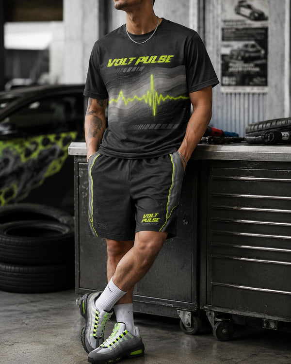 Air Max 95 OG Neon Matching Short Set Volt Pulse Shirt To Match