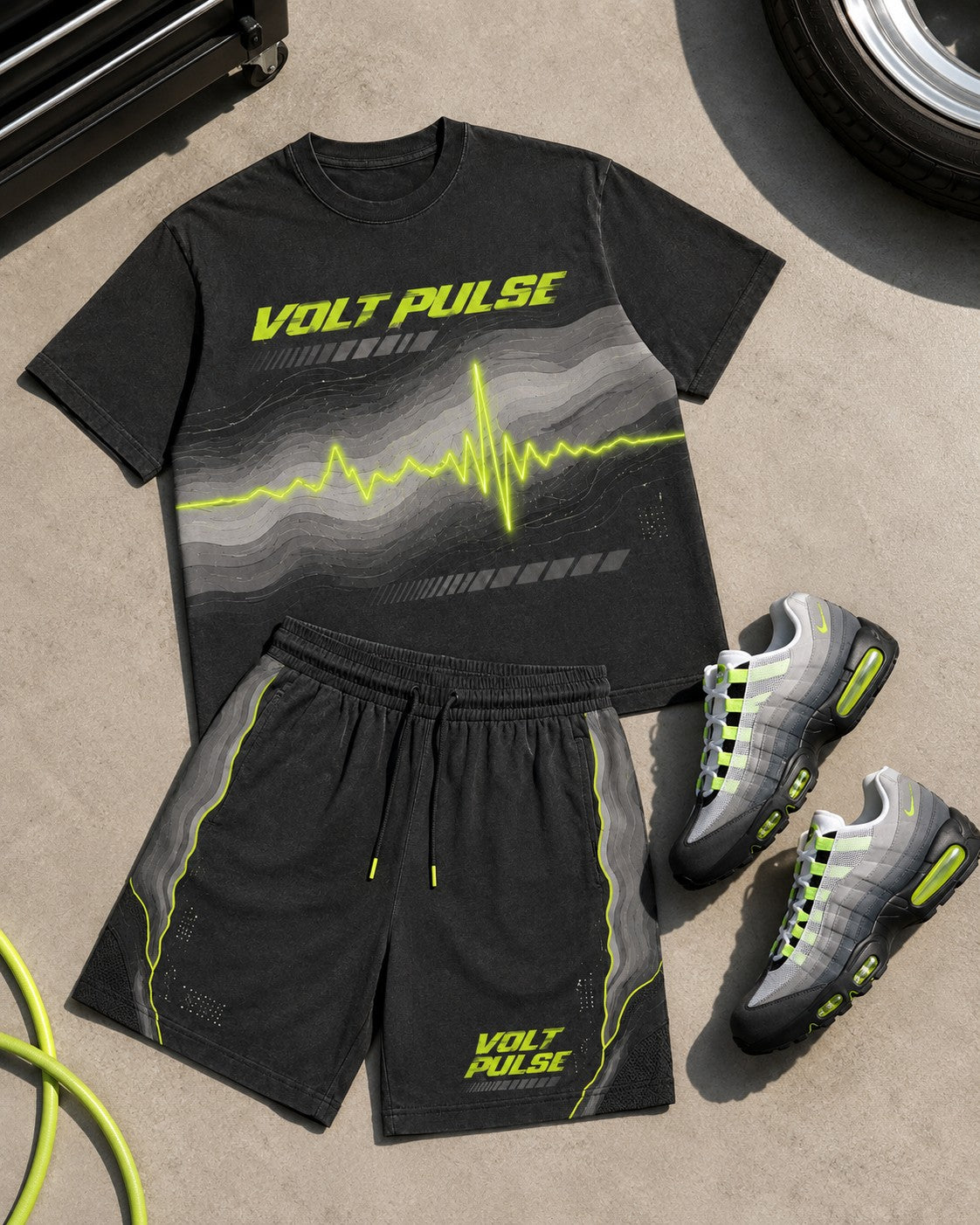 Neon/Grey Short Set, lifestyle 2