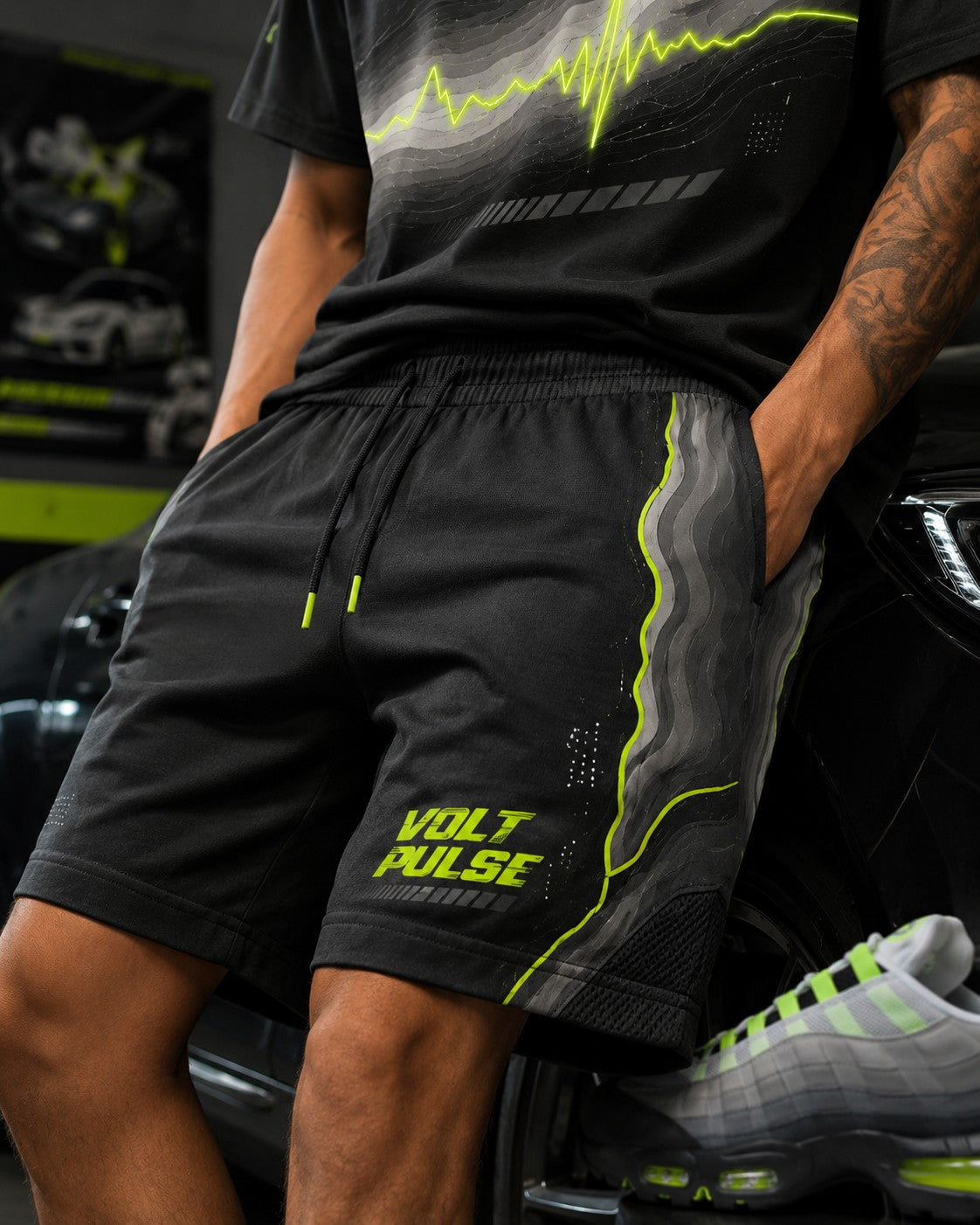 Neon/Grey Short Set, lifestyle 3